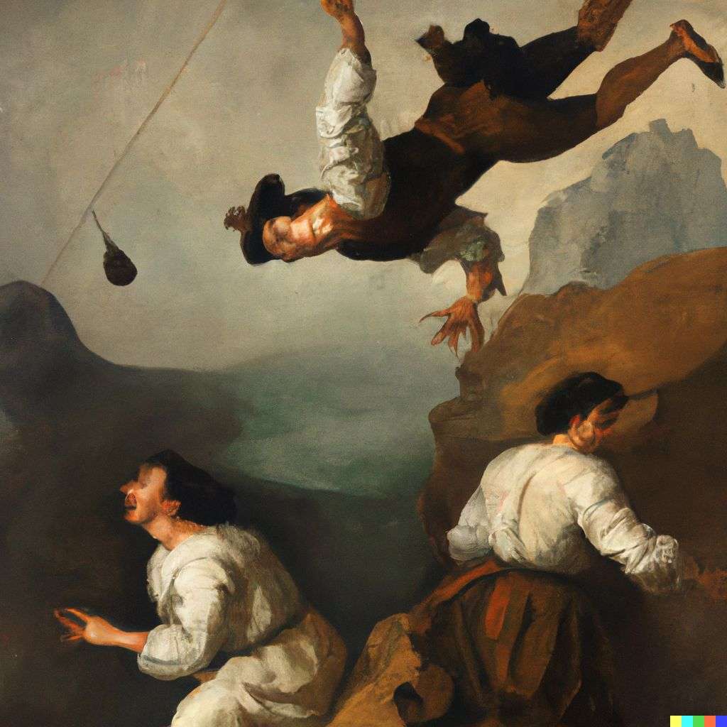 the discovery of gravity, painting by Diego Velazquez